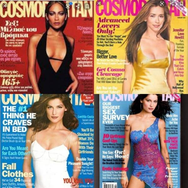 “Cosmopolitan” Covers In The Beginning Of 2000s And Now