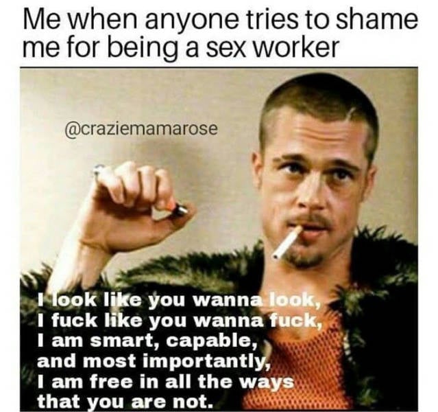 Sex Worker Memes Are Something Special…