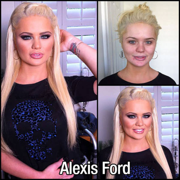 Adult Movie Stars With And Without Makeup