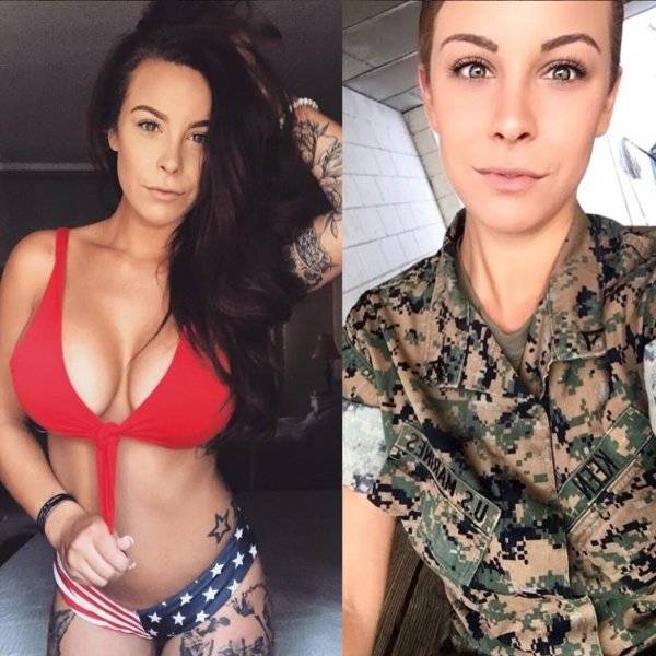 Military Girls Who Don’t Need Their Uniforms!