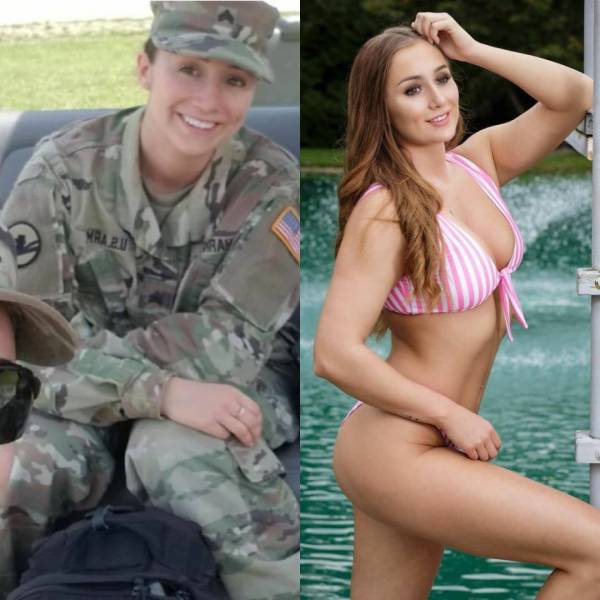 Fit Girls With And Without Their Uniforms