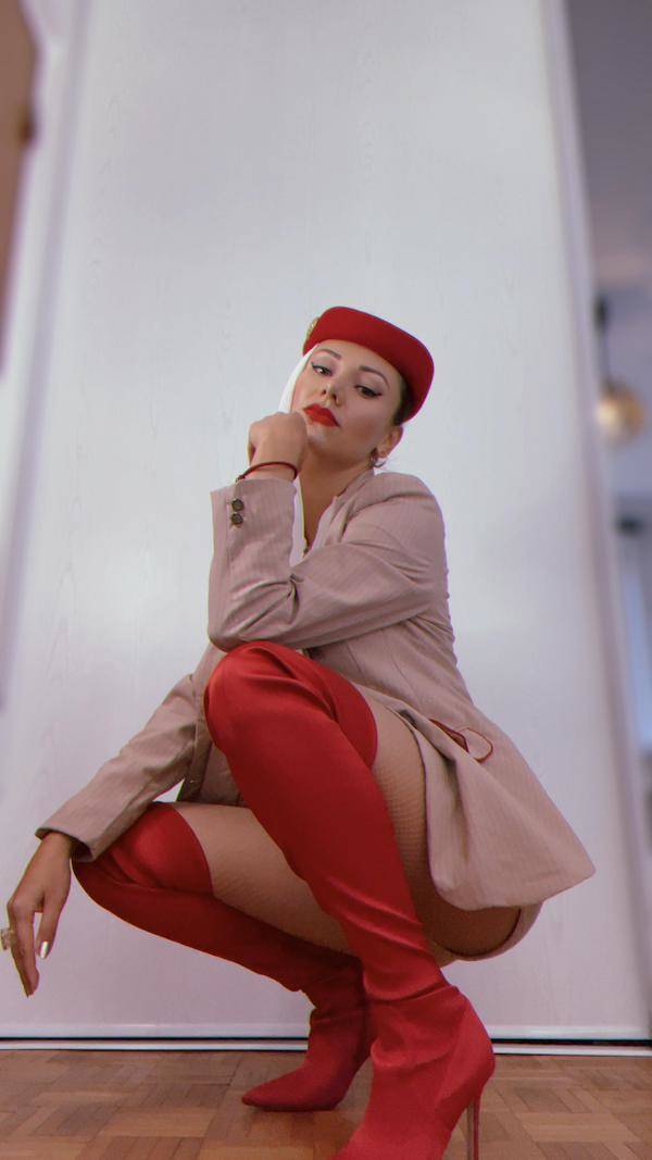 Sexy Flight Attendants With And Without Their Uniforms