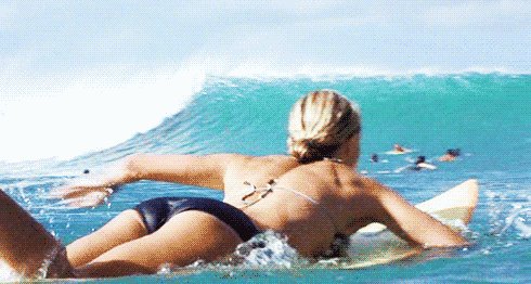 Surfer Girls: View From Behind