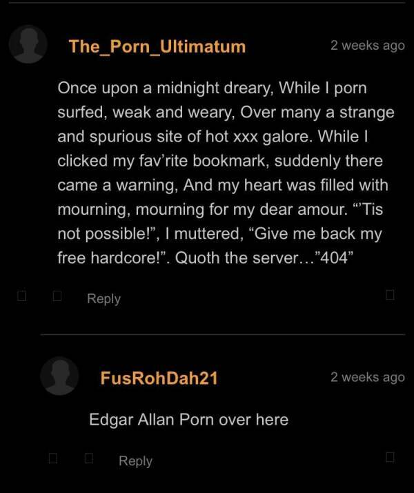 “Pornhub” Comment Section Is… Very Special