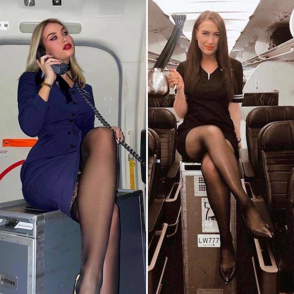 Wanna Fly With These Sexy Flight Attendants?
