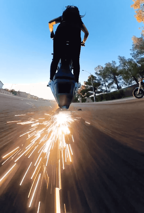 Adrenaline-Fueled Sexy Stunt Rider