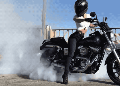 Adrenaline-Fueled Sexy Stunt Rider