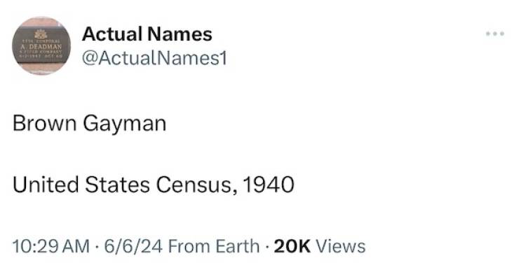 Unbelievably Real Names: Cursed Or Blessed?