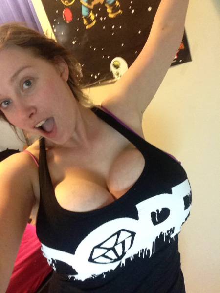 She Just Can’t Have Enough Of Her Breasts
