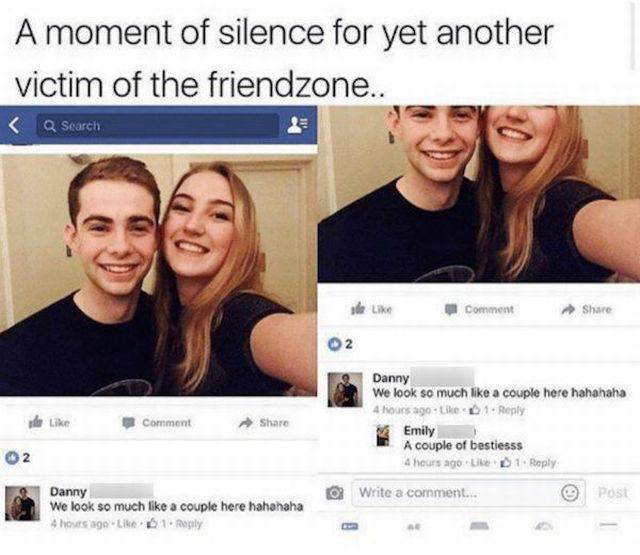 Friendzone Is Where The Most Noble Of Men Fall