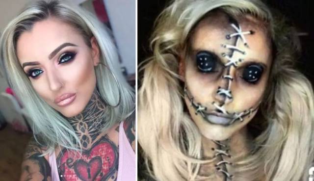 Halloween Makeup Is What Nightmares Are Made Of