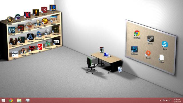 Sometimes People Arrange Their Desktops In Most Genius Ways