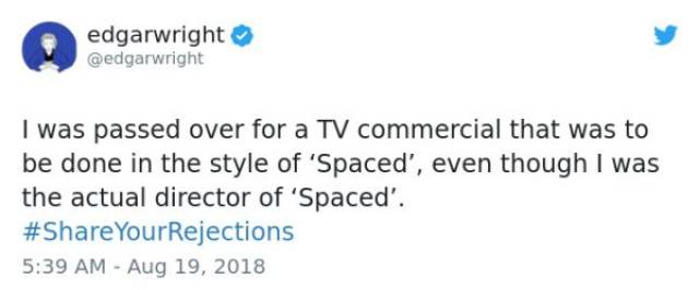 In Showbiz You Get Rejected Pretty Often