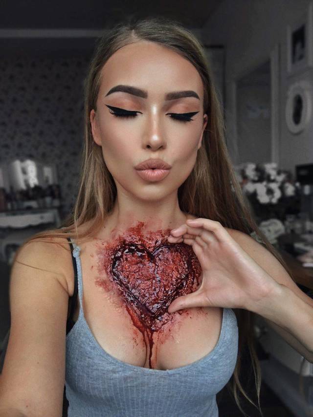 This Lithuanian Girl Has Perfected Her Scary Makeup Skills!