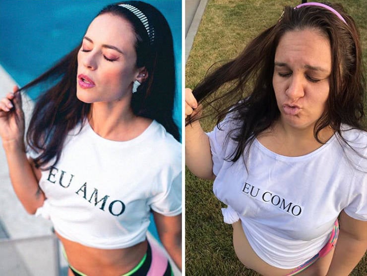 Brazilian Woman Hilariously Recreates “Stylish” Photos