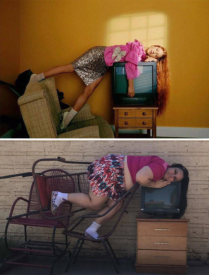 Brazilian Woman Hilariously Recreates “Stylish” Photos