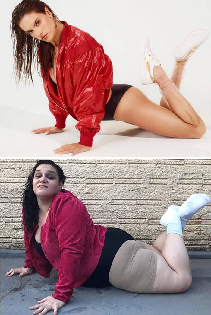 Brazilian Woman Hilariously Recreates “Stylish” Photos
