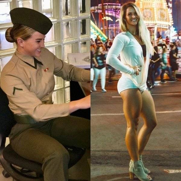 Beautiful In Uniform, Beautiful Without It!