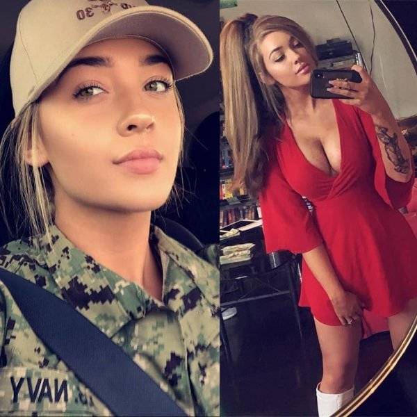 Beautiful In Uniform, Beautiful Without It!