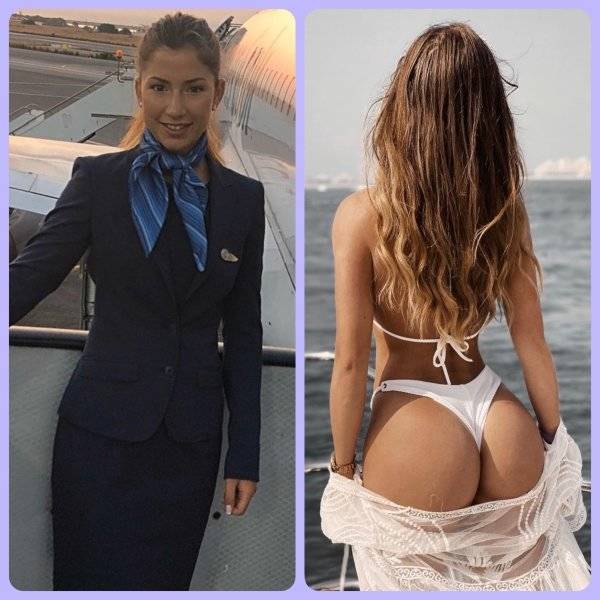 Fly Away With These Hot Flight Attendants