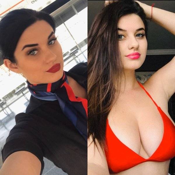 Fly Away With These Hot Flight Attendants