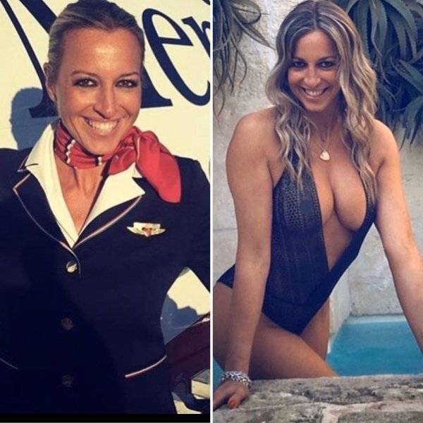 Fly Away With These Hot Flight Attendants
