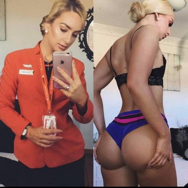 Fly Away With These Hot Flight Attendants