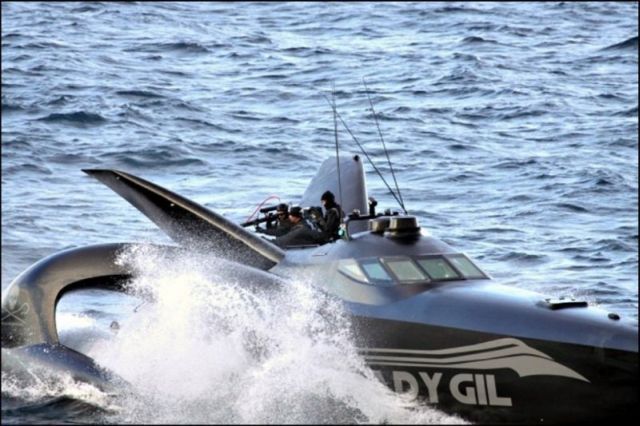 Trimaran Ady Gil Goes Down (15 pics + 2 videos)