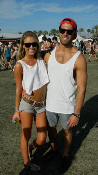 Coachella Music Festival: Half Naked Hot Young White Chicks Dancing