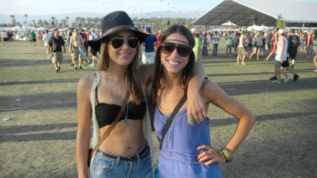 Coachella Music Festival: Half Naked Hot Young White Chicks Dancing