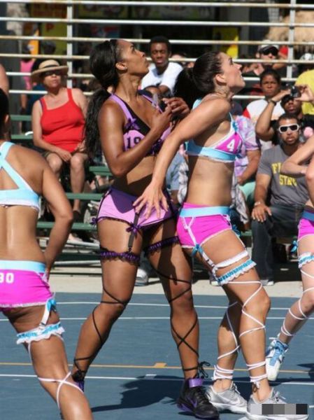 Basketball Players in Lingerie