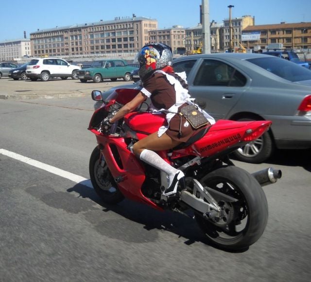 Emma, a Motorcycle Chick