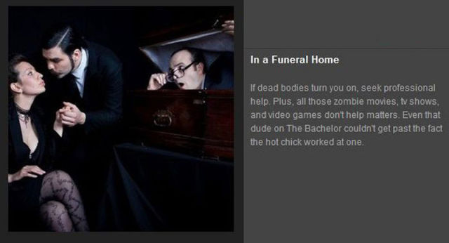 Never Ever Have Sex in These Places