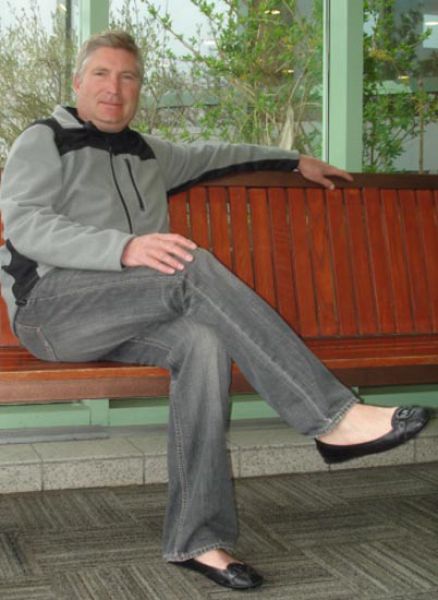 A Man Who Wears Ballet Flats in Public