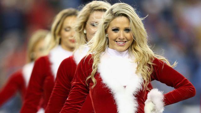Cheerleading Snow Maidens Spread the Christmas Spirit