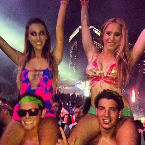 Babes Rocking Out at the Ultra Music Festival