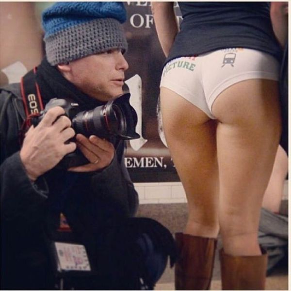 Girls of the No Pants Subway Ride 2014