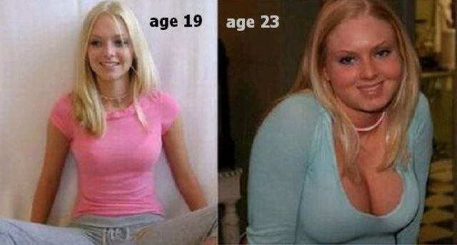 Oldie of the Day: Girls Who Let Themselves Go Before and After Pics