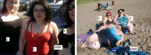 Oldie of the Day: Girls Who Let Themselves Go Before and After Pics