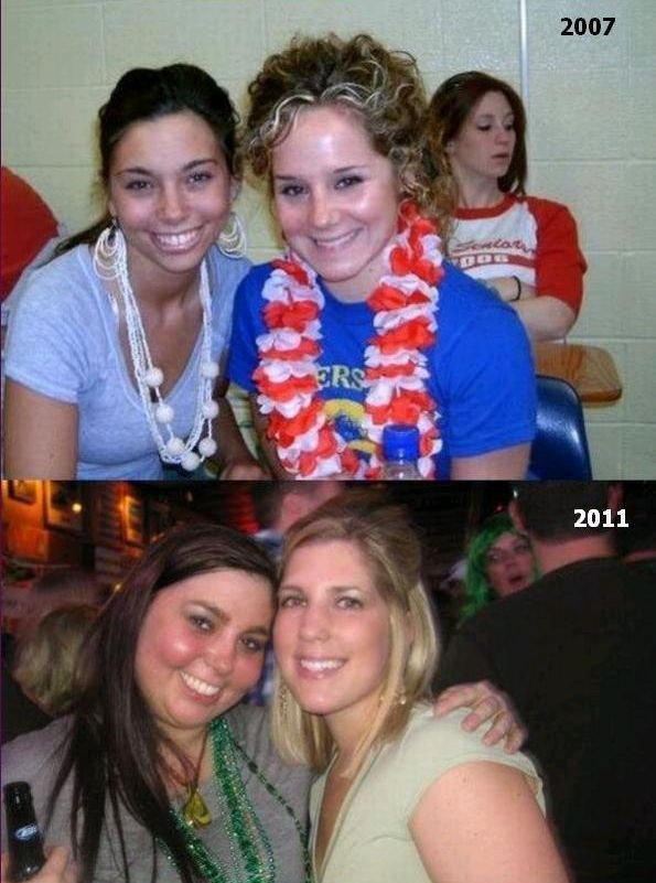 Oldie of the Day: Girls Who Let Themselves Go Before and After Pics