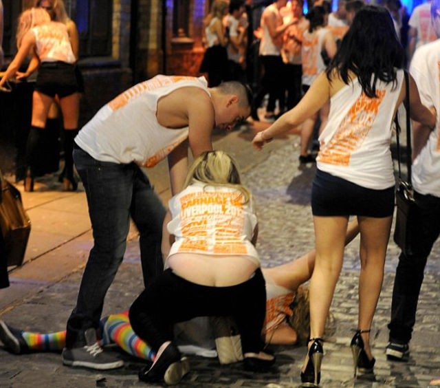 Students Unite for Drunken Debauchery in Liverpool