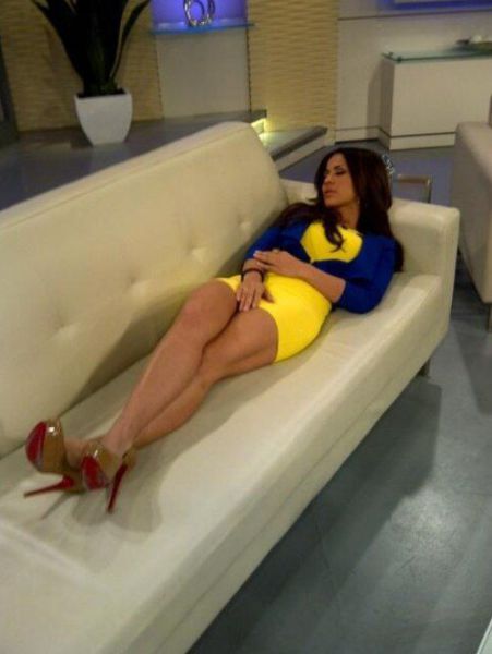 The Beautiful Busty Brunette Who Presents the Weather