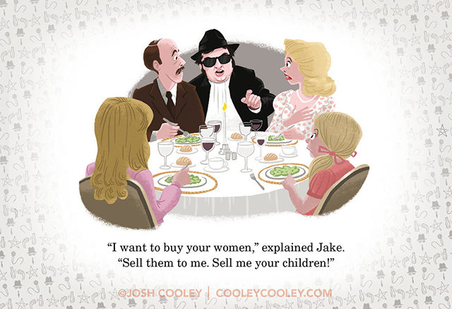 R-Rated Film Scenes Drawn in Pixar Animation Style