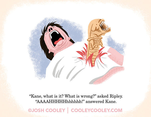 R-Rated Film Scenes Drawn in Pixar Animation Style