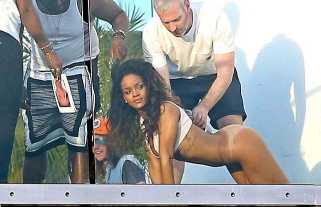 Rihanna’s Raunchy Ass-Bearing Photoshoot