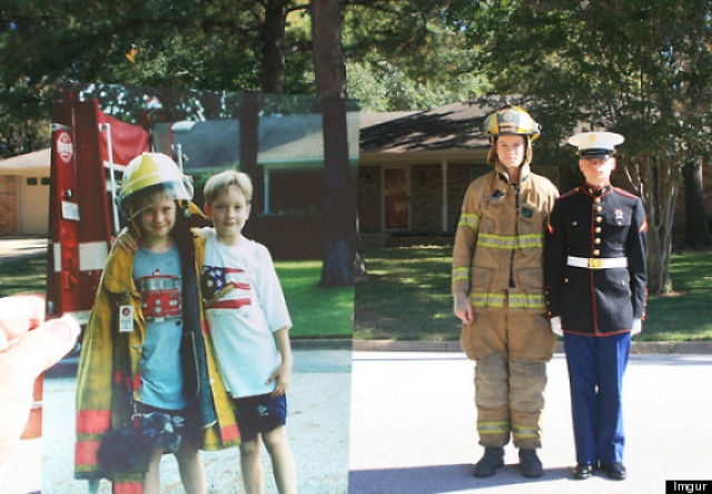 Funny Recreations by Adults of Their Best Old Family Photos