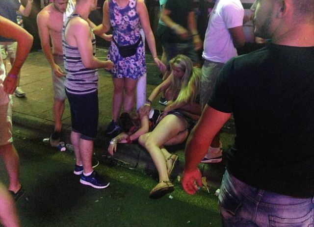 Englishmen Get Drunk and Crazy in Spain