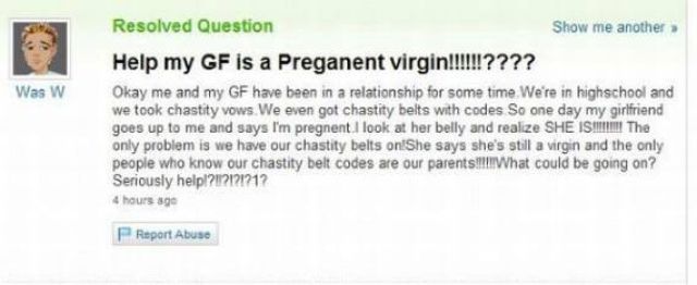 Amusing Yahoo Questions and Answers