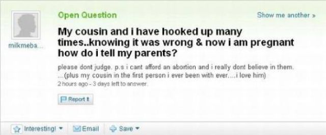 Amusing Yahoo Questions and Answers