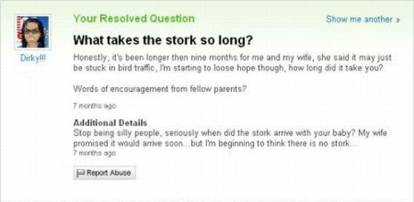 Amusing Yahoo Questions and Answers